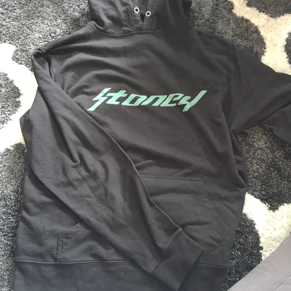 Post Malone Merch!!! Black Stoney sweatshirt!! Size is unknown but looks like XL